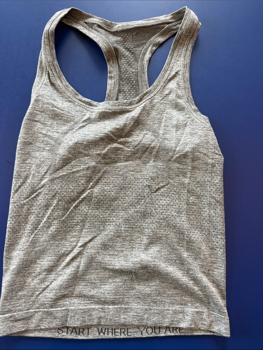 Gray Racerback Tank Top - Start Where You Are Lululemon size 2